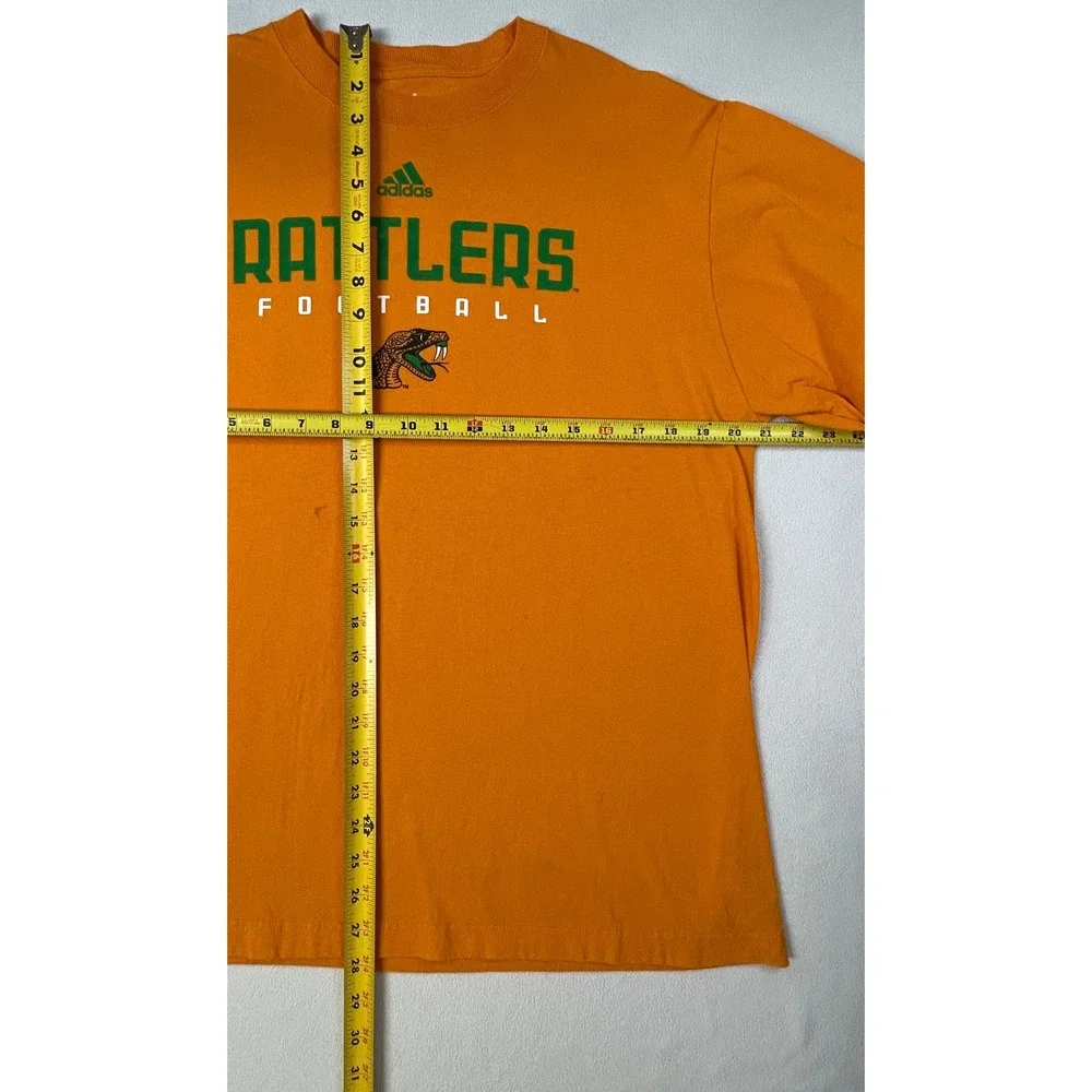 FLORIDA A&M FAMU Rattlers Football Long Sleeve T-Shirt Orange Mens M